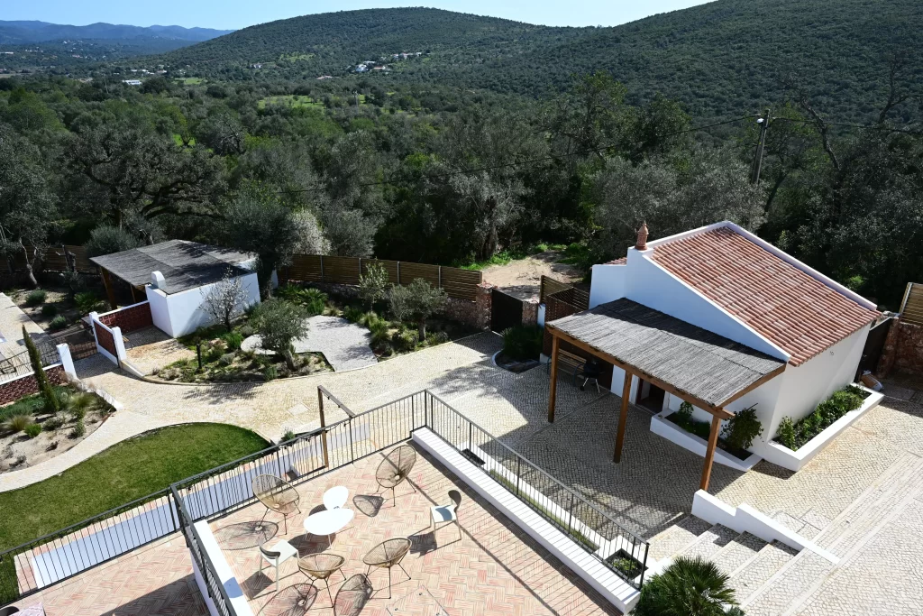 Vue aérienne terrasse Penedo do bufo